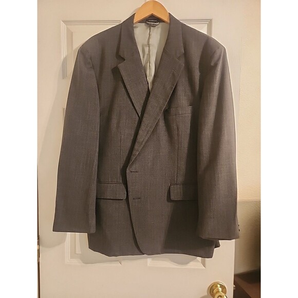 Men's CALVIN KLEIN Gray Suit Jacket BlazerHand TailoredPremium Wool